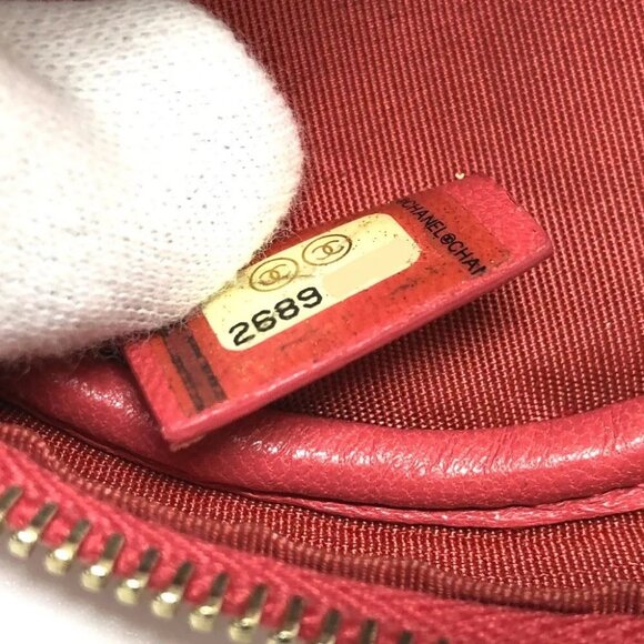 CHANEL CC Mark Matelasse mini round Chain Shoulder Bag Lambskin - Picture 2 of 12